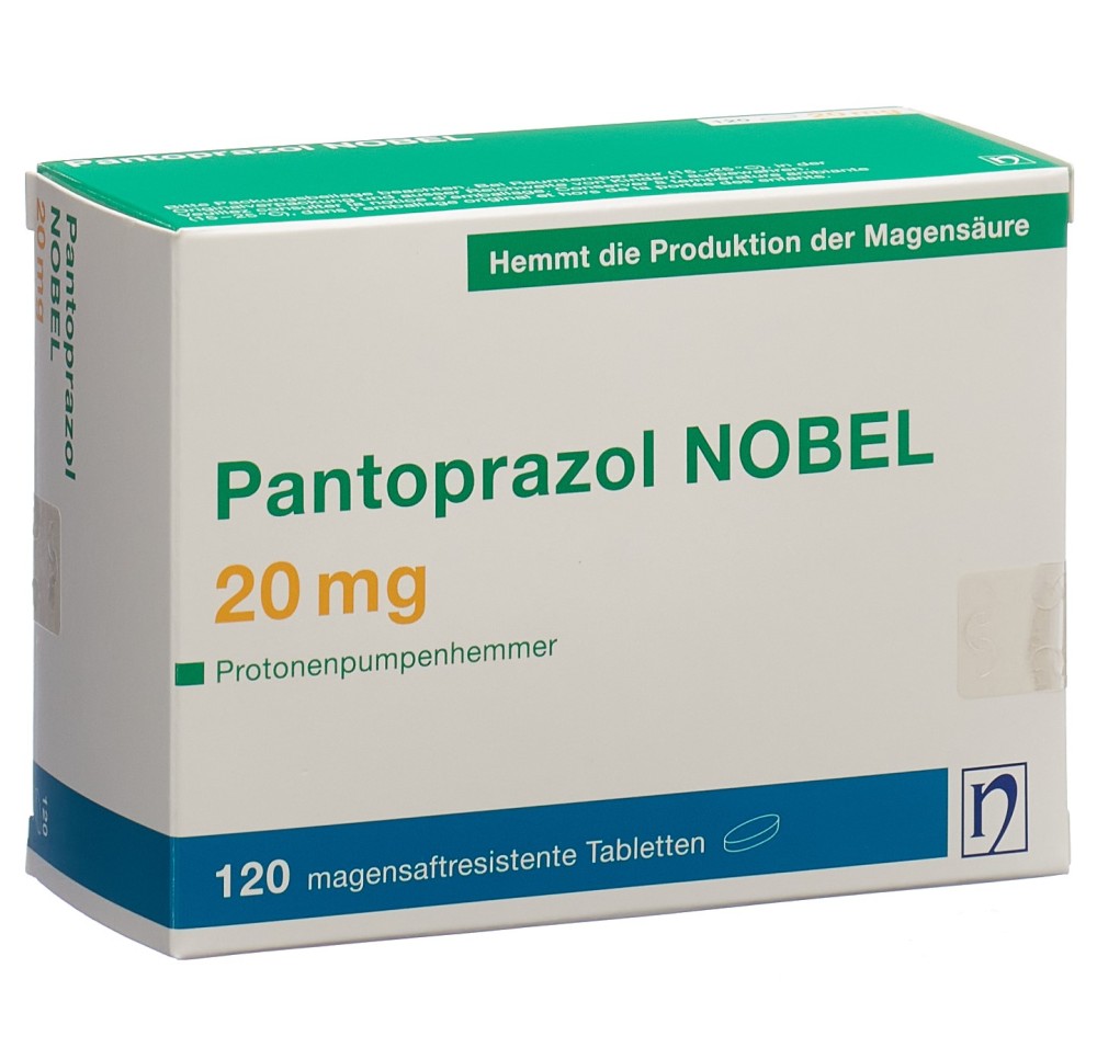 PANTOPRAZOL NOBEL cpr pell 20 mg 120 pce PANTOPRAZOL NOBEL cpr pell 20 mg 120 pce
