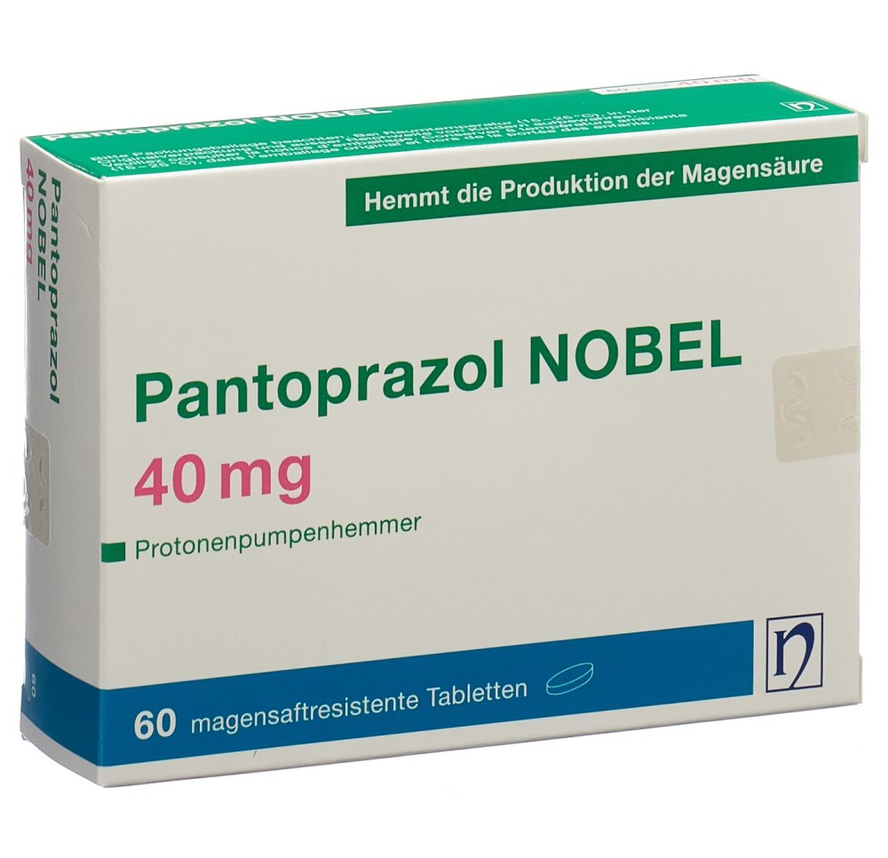 PANTOPRAZOL NOBEL cpr pell 40 mg 60 pce PANTOPRAZOL NOBEL cpr pell 40 mg 60 pce