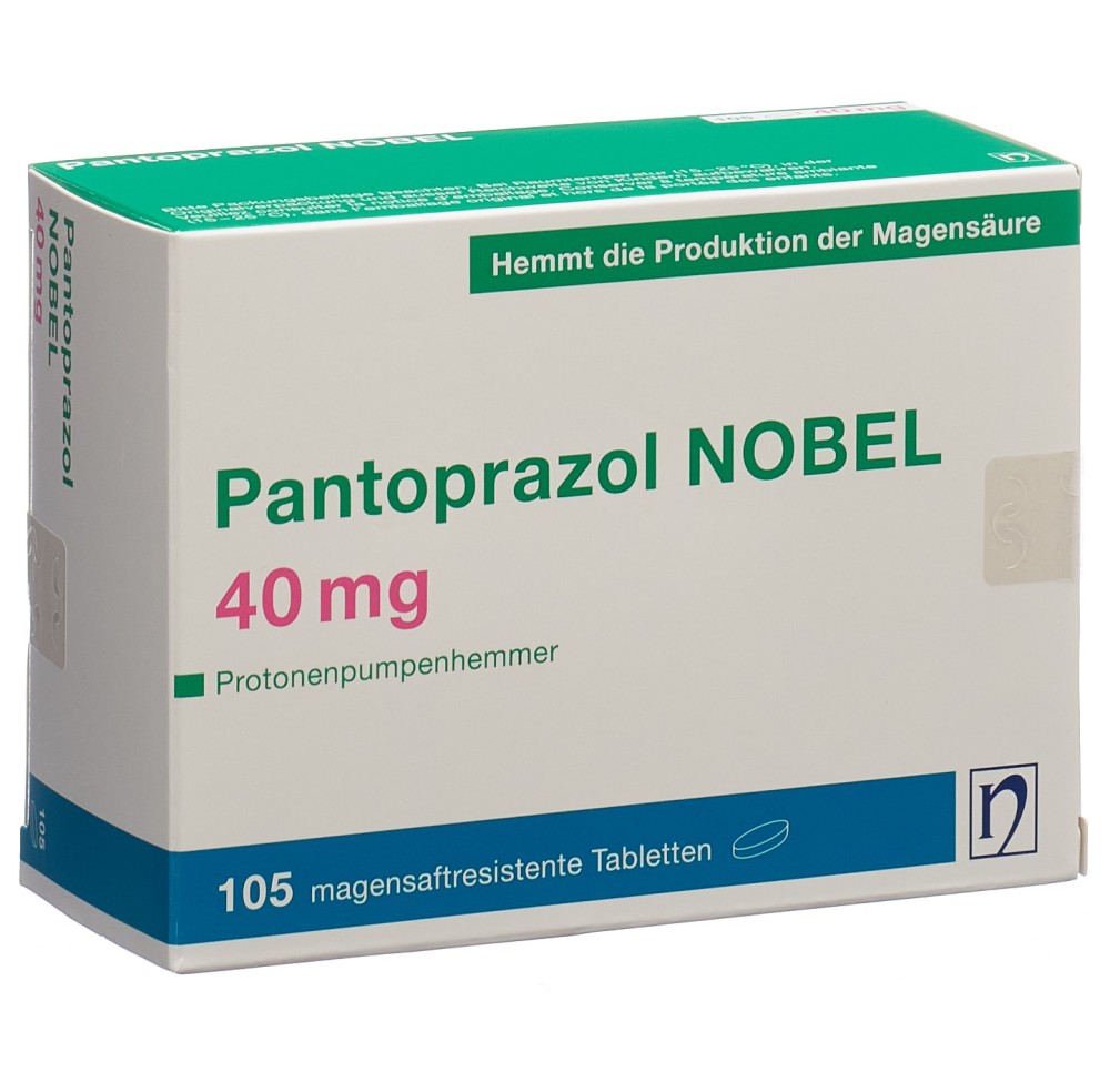 PANTOPRAZOL NOBEL cpr pell 40 mg 105 pce PANTOPRAZOL NOBEL cpr pell 40 mg 105 pce