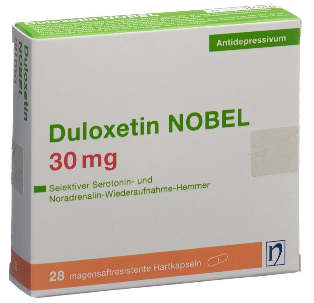 DULOXETIN NOBEL caps 30 mg 28 pce DULOXETIN NOBEL caps 30 mg 28 pce