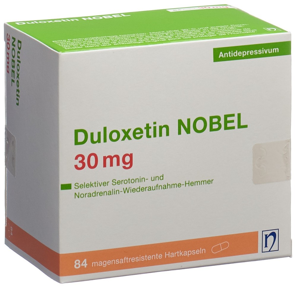 DULOXETIN NOBEL caps 30 mg 84 pce DULOXETIN NOBEL caps 30 mg 84 pce