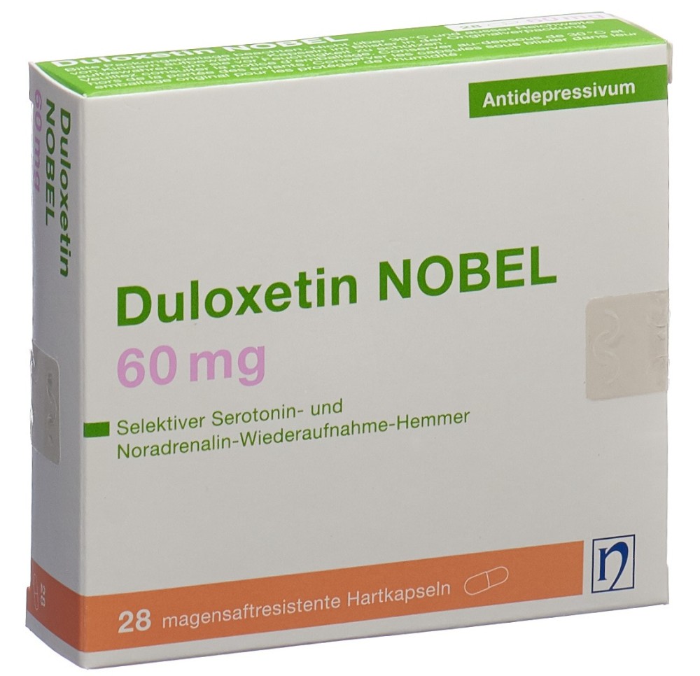 DULOXETIN NOBEL caps 60 mg 28 pce DULOXETIN NOBEL caps 60 mg 28 pce