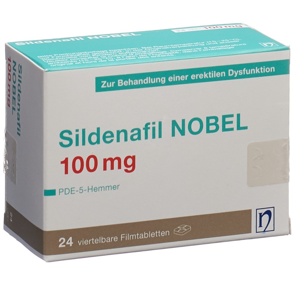 SILDENAFIL NOBEL cpr pell 100 mg 24 pce SILDENAFIL NOBEL cpr pell 100 mg 24 pce