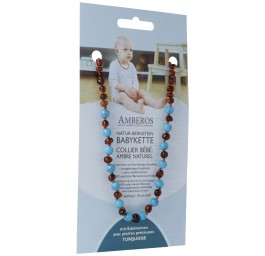 AMBEROS collier amb naturel pier préc baro cog tur