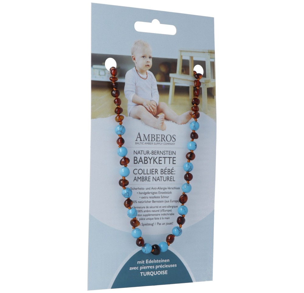 AMBEROS collier amb naturel pier préc baro cog tur AMBEROS collier amb naturel pier préc baro cog tur