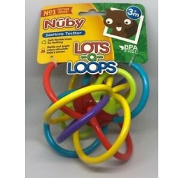 NUBY Lots a Loops anne dentit hochet 6m+