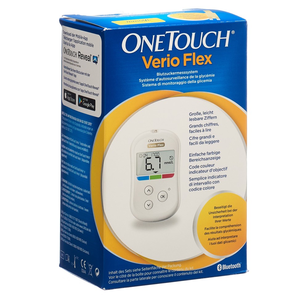 ONE TOUCH VERIO FLEX lecteur glycémie set mmol/L