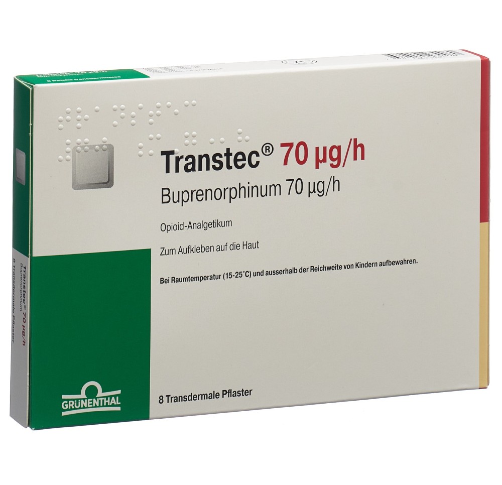 TRANSTEC patch mat 70 mcg/h sach 8 pce
