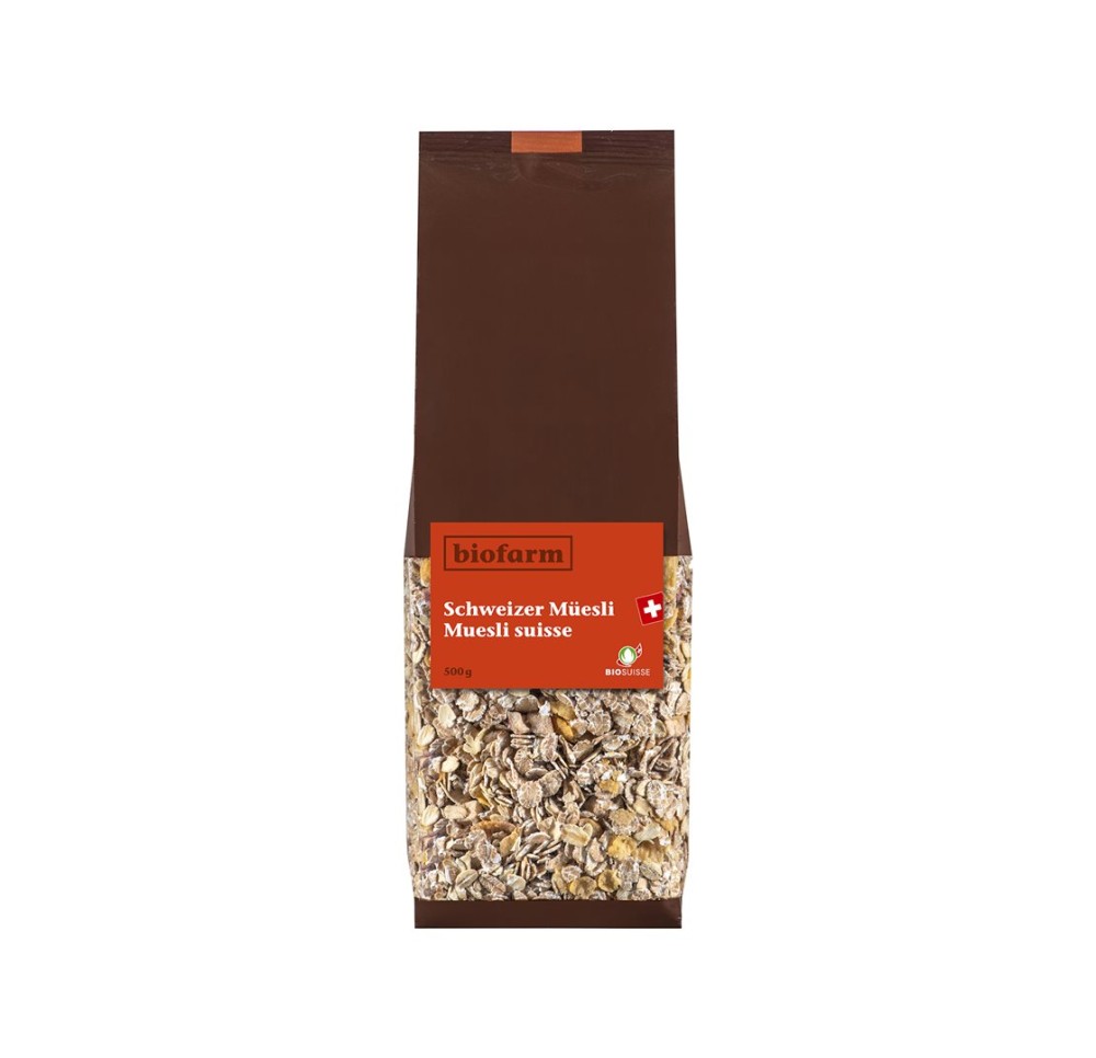 BIOFARM muesli suisse classic bourgeon sach 500 g