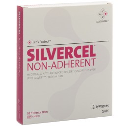 SILVERCEL NON ADHERENT Hydroalgin 11x11cm 10 pce