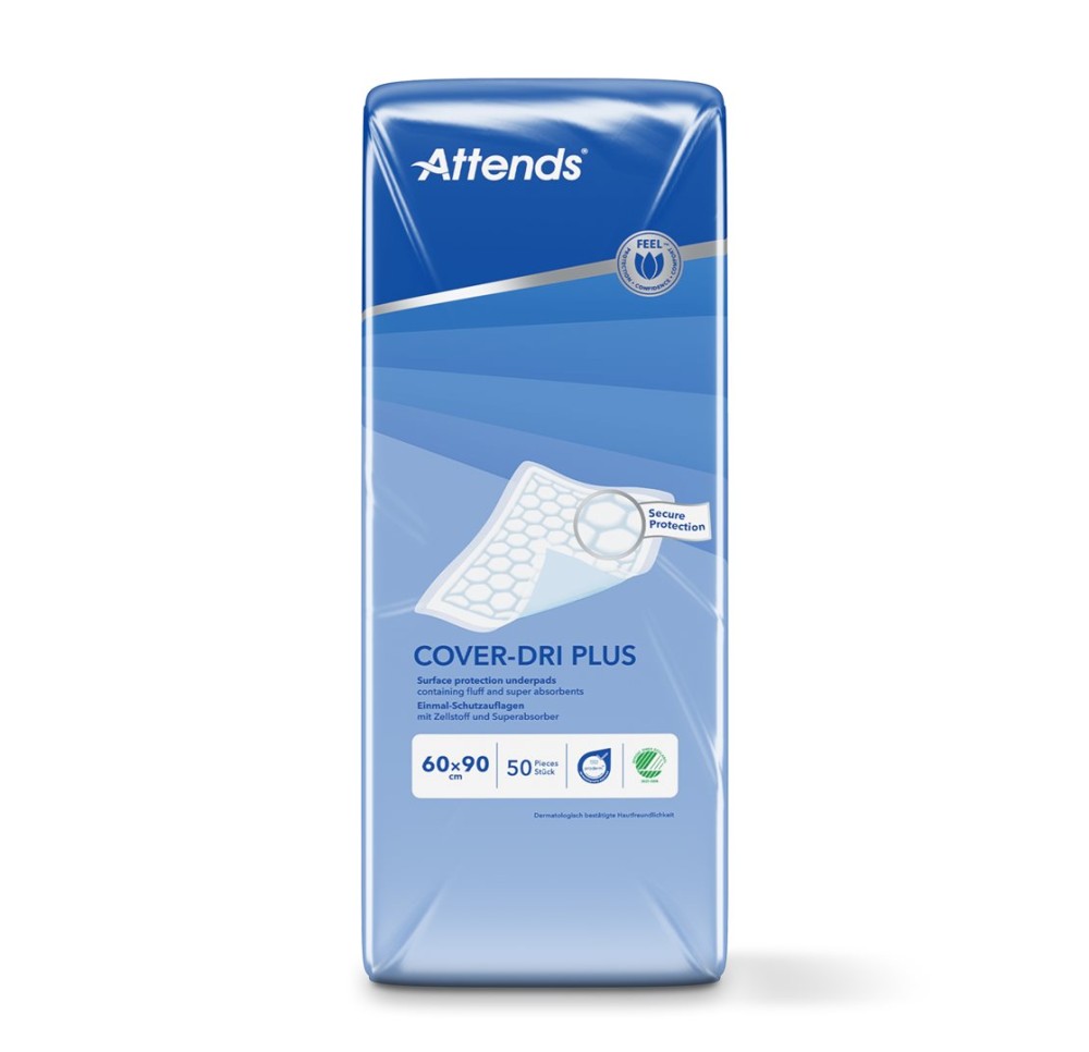 ATTENDS COVER DRI alèse plus 60x90cm sach 50 pce ATTENDS COVER DRI alèse plus 60x90cm sach 50 pce