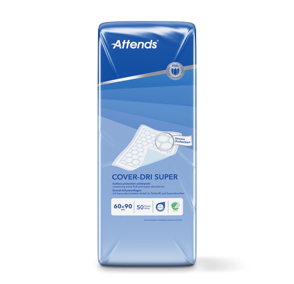 ATTENDS COVER DRI alèse super 60x90cm sach 50 pce