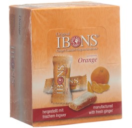 IBONS bonbon gingembre display orange 12x60g