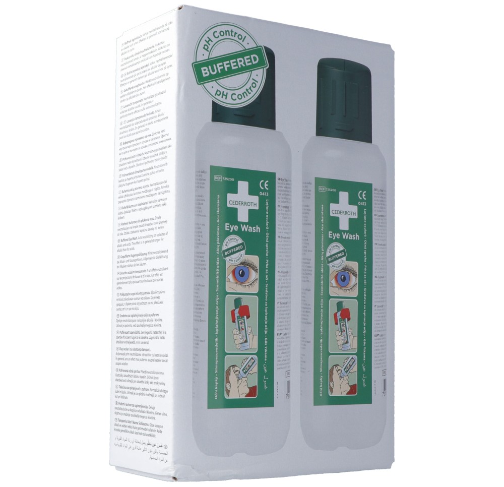 CEDERROTH douche oculaire 2 x 500 ml