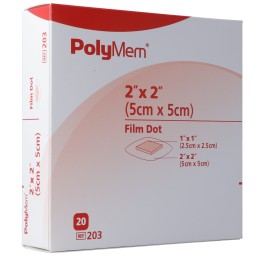 POLYMEM Adhesive Film Dressing 5x5cm 20 pce
