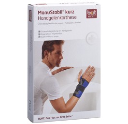 BORT MANUSTABIL band soutien court XL gauche noir