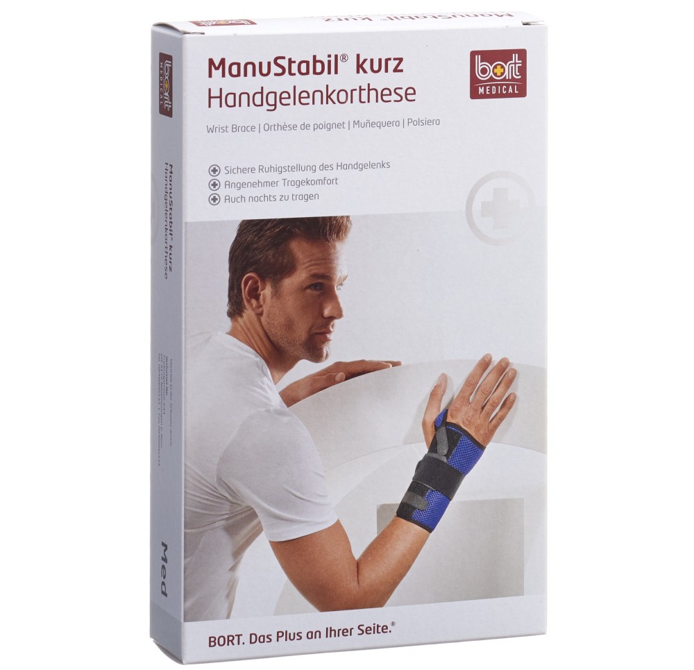 BORT MANUSTABIL band soutien court XL gauche noir BORT MANUSTABIL band soutien court XL gauche noir