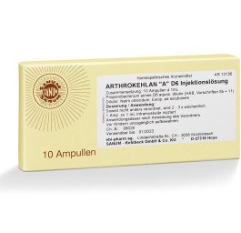 SANUM arthrokehlan A sol inj 6 D 10 amp 1 ml