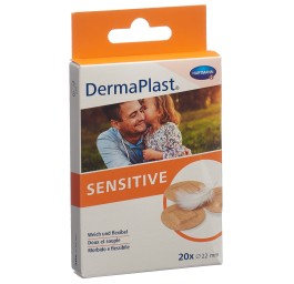 DERMAPLAST Sensitive spots 22mm 20 pce