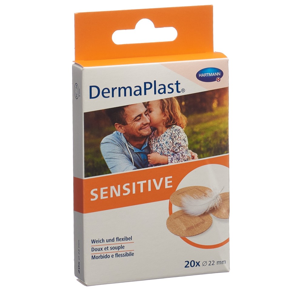 DERMAPLAST Sensitive spots 22mm 20 pce