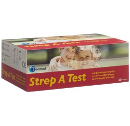 STREP A test teomed avec écouvillon floqué 20 pce