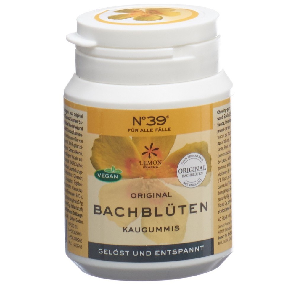 LEMON PHARMA Dr Bach chewing-gum urgence bte 60 g