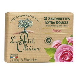 LE PETIT OLIVIER savon rose 2 x 100 g