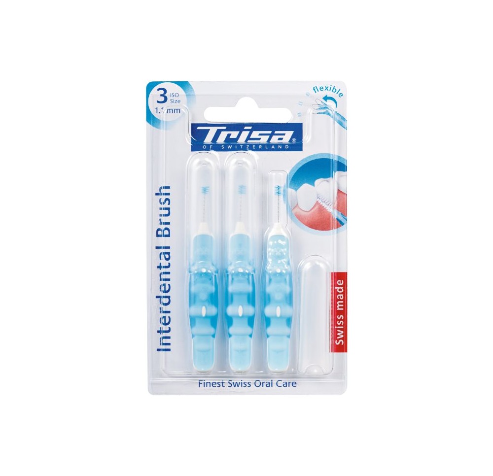 TRISA Interdental Brush ISO 3 1.1mm 3 pce