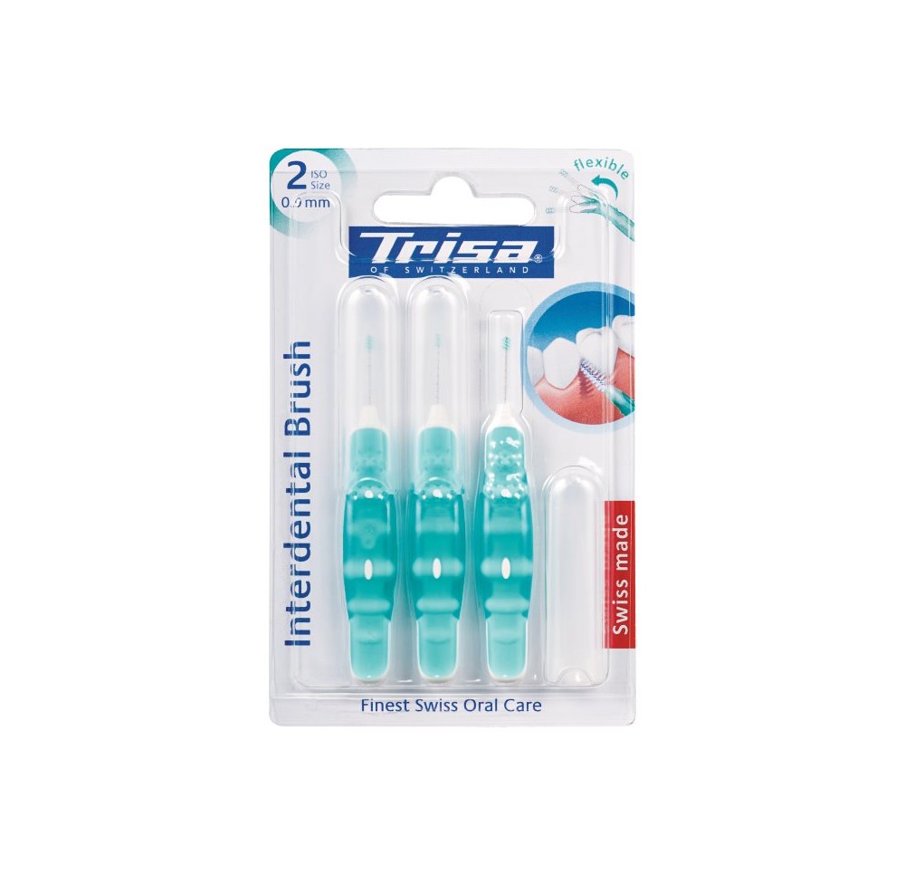 TRISA Interdental Brush ISO 2 0.9mm 3 pce