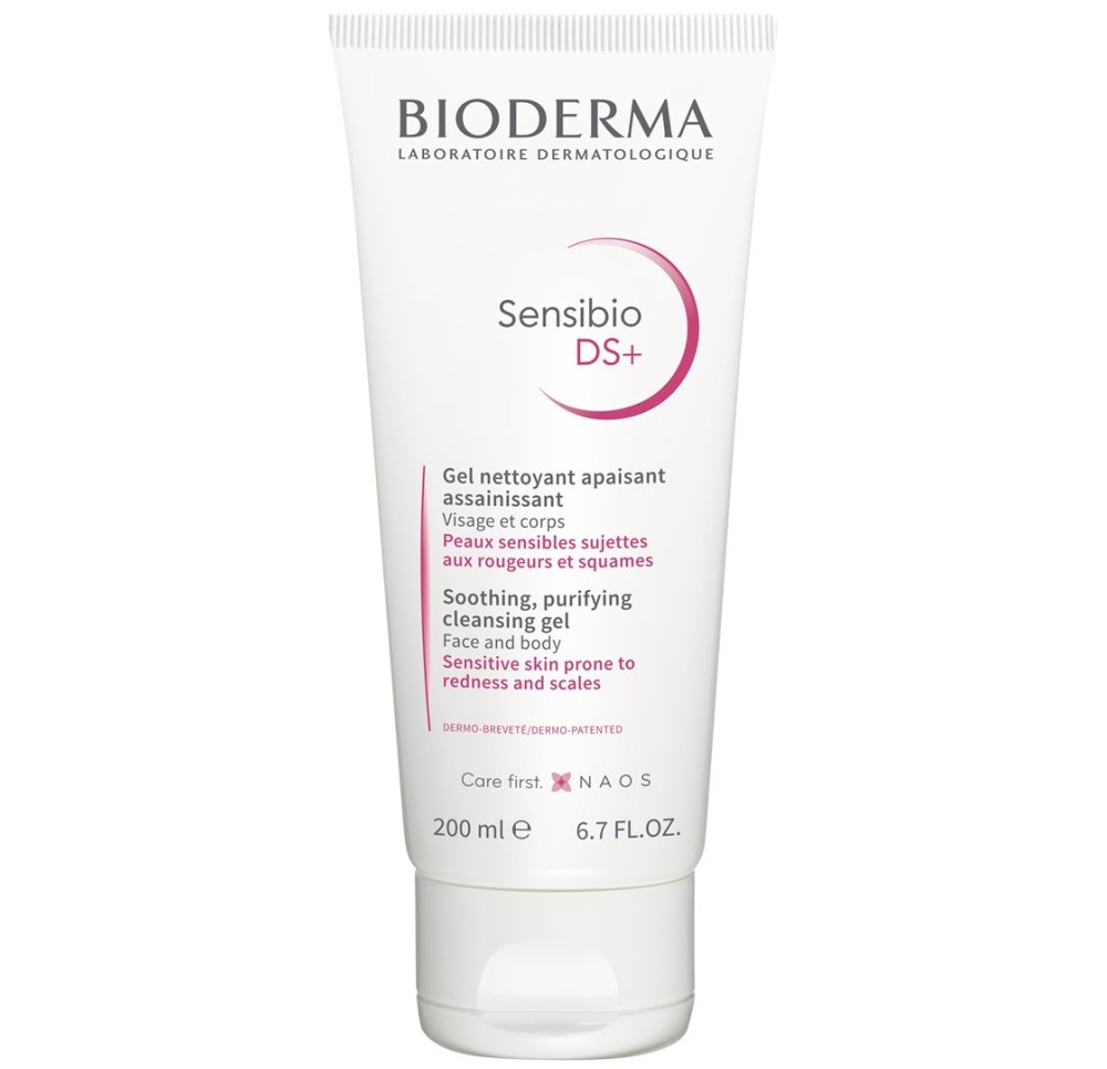 BIODERMA Sensibio DS+ gel nettoyant tb 200 ml