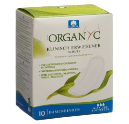 ORGANYC serviettes hygié ailettes mode flow 10 pce
