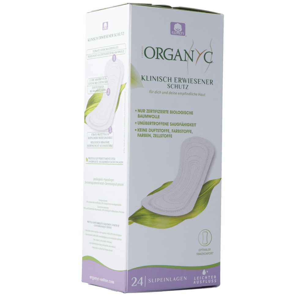ORGANYC protège slip extra fin light flow 24 pce ORGANYC protège slip extra fin light flow 24 pce