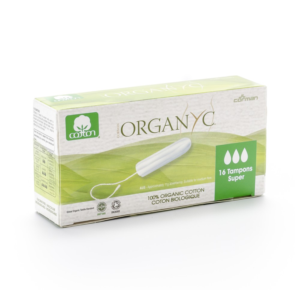 ORGANYC tampons super 16 pce ORGANYC tampons super 16 pce