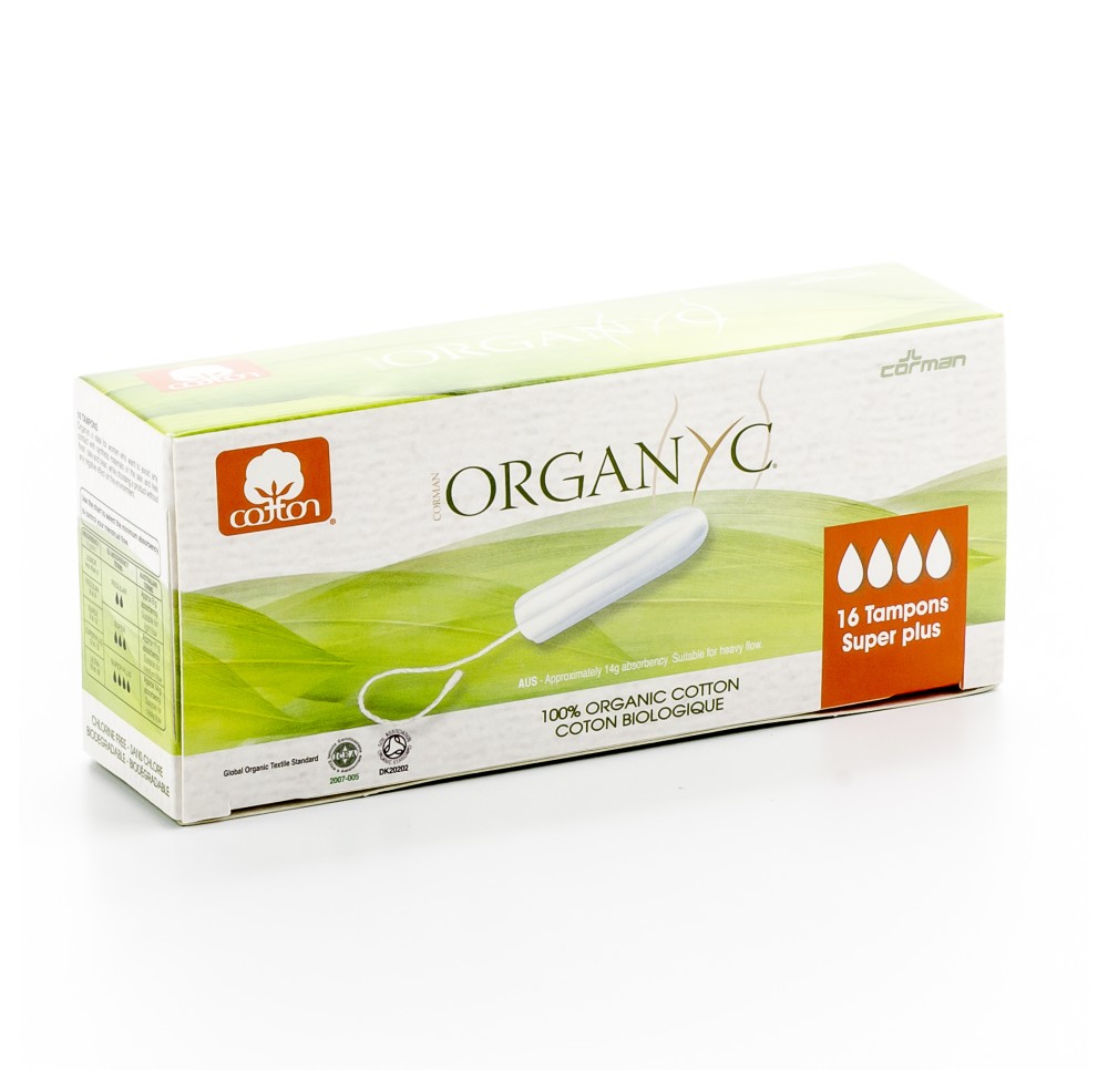 ORGANYC tampons super plus 16 pce ORGANYC tampons super plus 16 pce