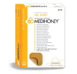 MEDIHONEY Antibacterial Gel Sheet 10x10cm 10 pce