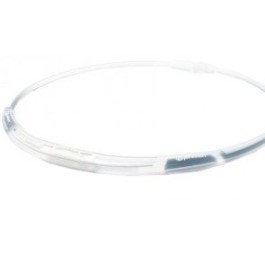 PHITEN sport collier 3line 50cm transp blanc