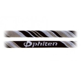 PHITEN X30 collier 45cm noir blanc rayé