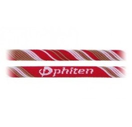 PHITEN X30 collier 45cm noir rouge rayé