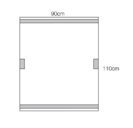3M champ angiographique 100x90cm 10 pce