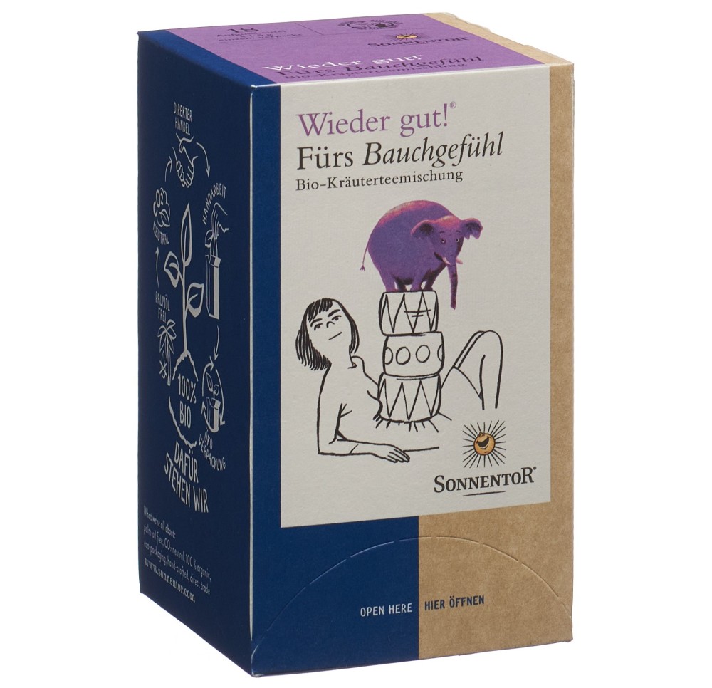 SONNENTOR thé confort intestinal BIO sach 18 pce SONNENTOR thé confort intestinal BIO sach 18 pce
