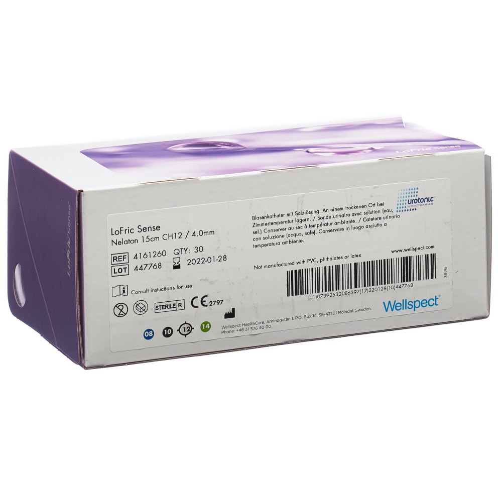 LOFRIC Sense Nelaton 15cm CH12 30 pce