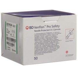 BD VENFLON pro safety 18G 1.3x32mm vert 50 pce