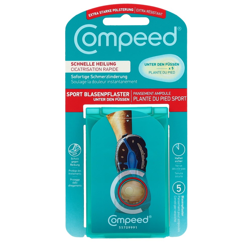 COMPEED pansement ampoules sous les pieds 5 pce COMPEED pansement ampoules sous les pieds 5 pce