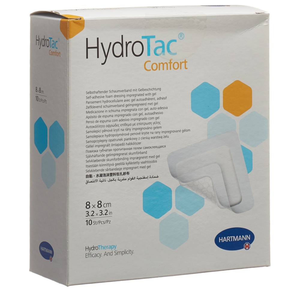 HYDROTAC Comfort pansement 8x8cm stér 10 pce