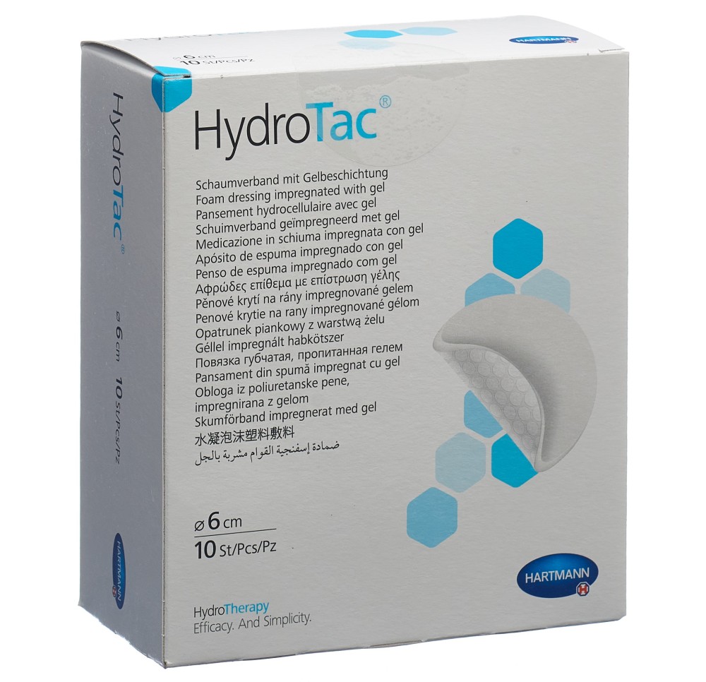 HYDROTAC pansement 6cm rond stérile 10 pce