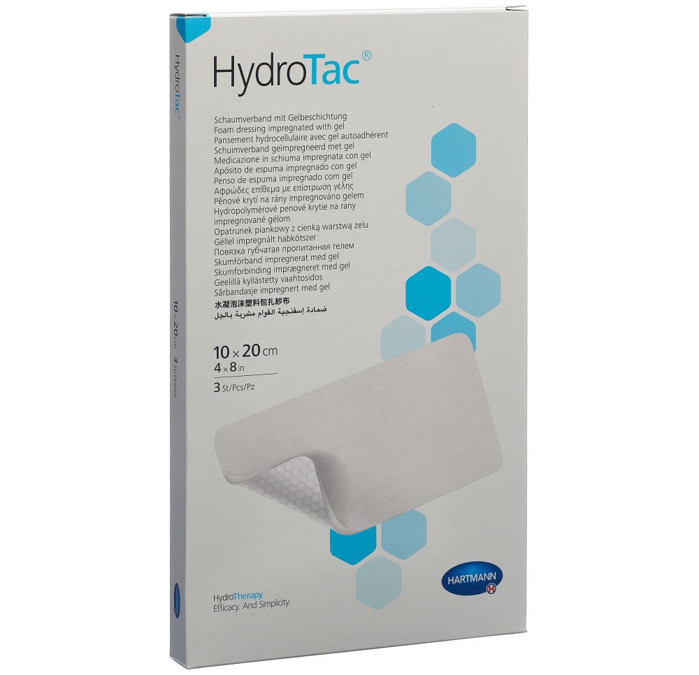 HYDROTAC pansement 10x20cm stérile 3 pce HYDROTAC pansement 10x20cm stérile 3 pce