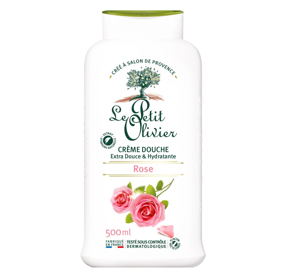 LE PETIT OLIVIER crème douche rose 500 ml LE PETIT OLIVIER crème douche rose 500 ml