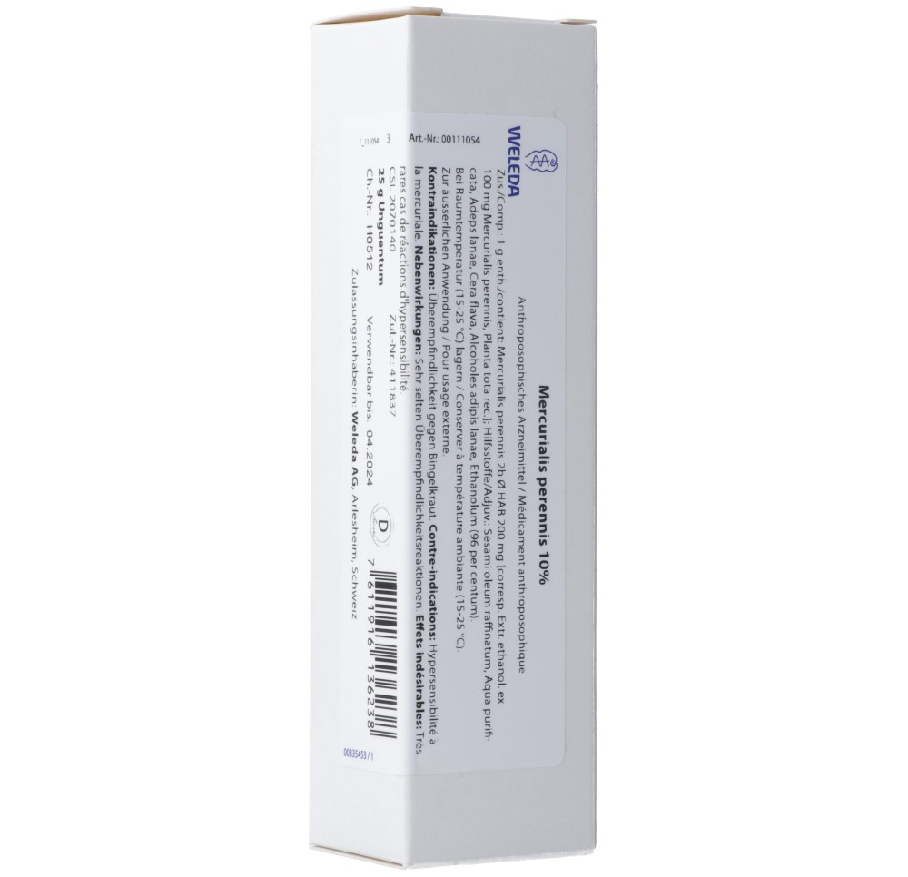 WELEDA mercurialis perennis crème 10 % 25 g WELEDA mercurialis perennis crème 10 % 25 g