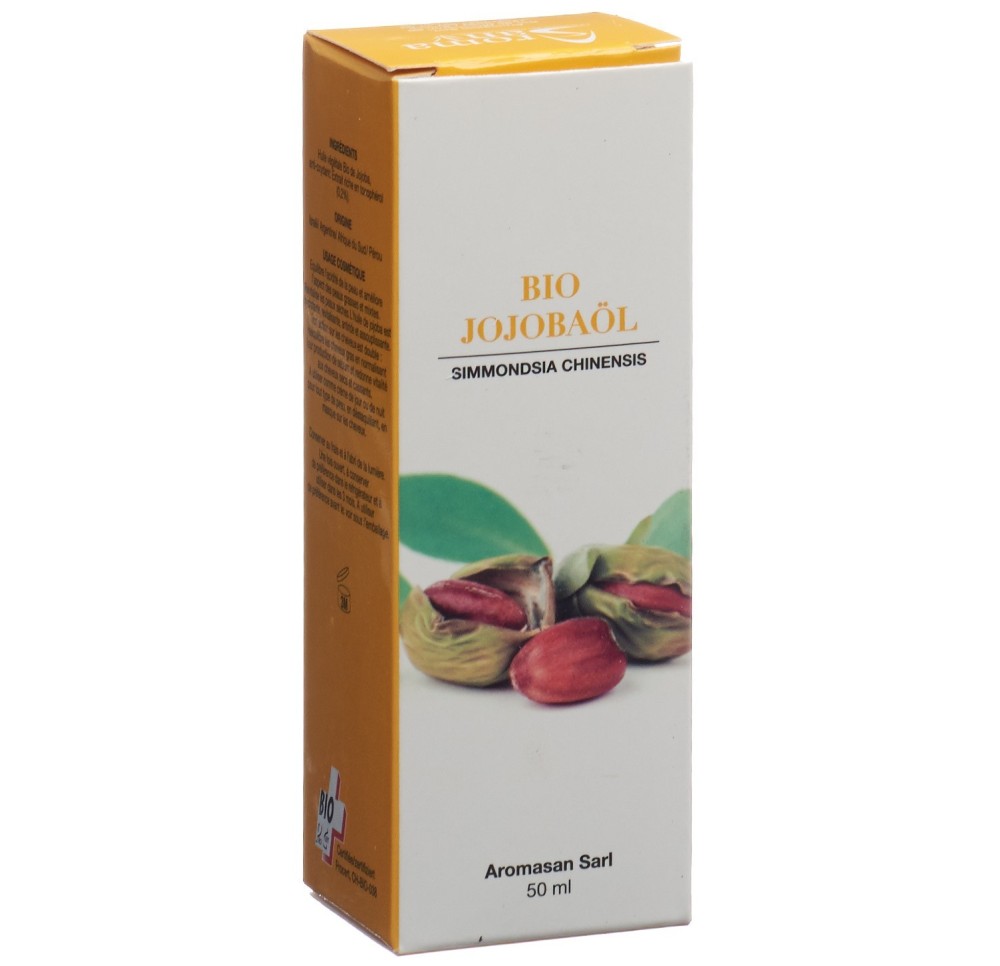 AROMASAN huile végétale de jojoba bio 50 ml AROMASAN huile végétale de jojoba bio 50 ml