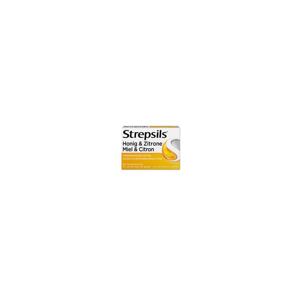 STREPSILS cpr sucer miel & citron 24 pce STREPSILS cpr sucer miel & citron 24 pce